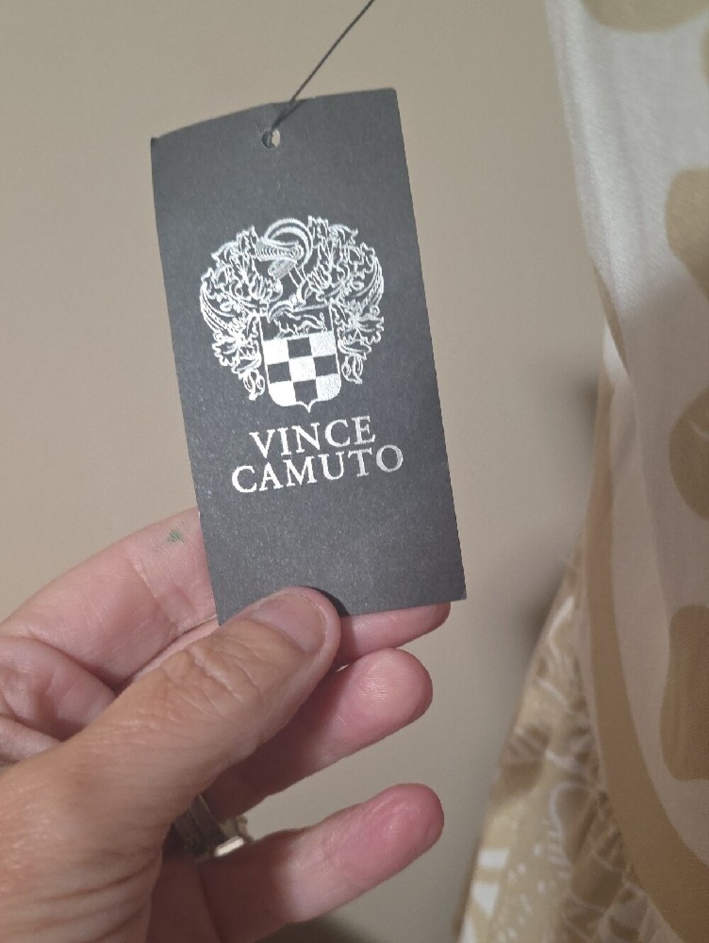 Vince Camuto Sleeveless Maxi Dress in Cream & Beige Floral - Picture 8 of 12
